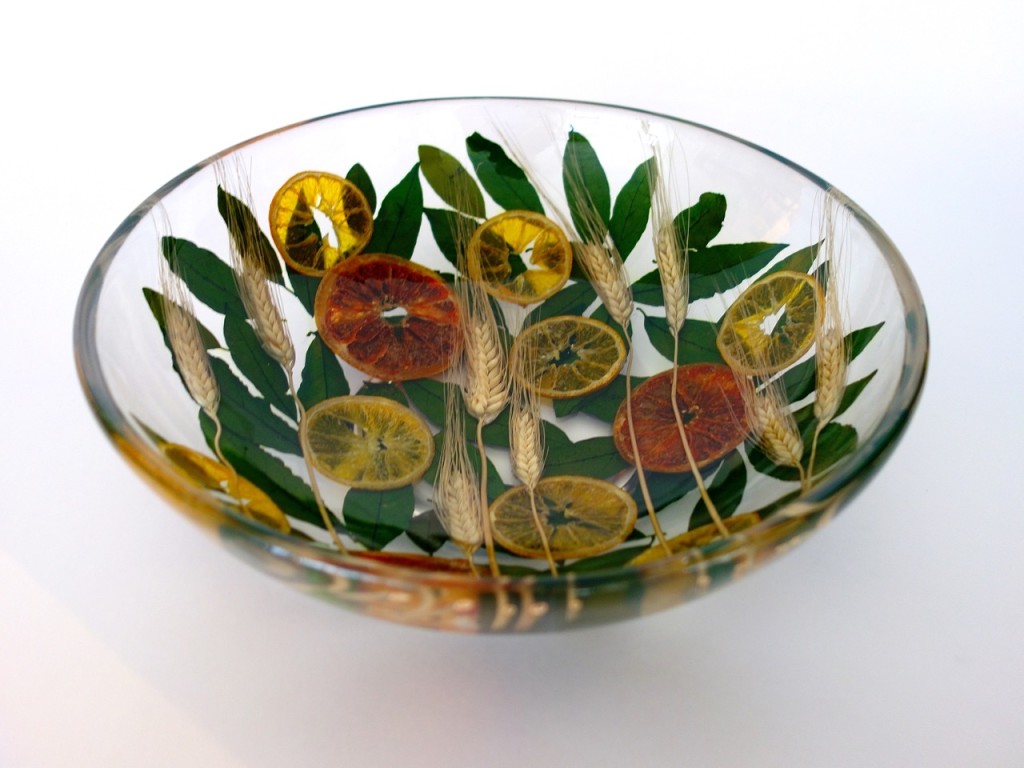 Bowl 14" with oranges